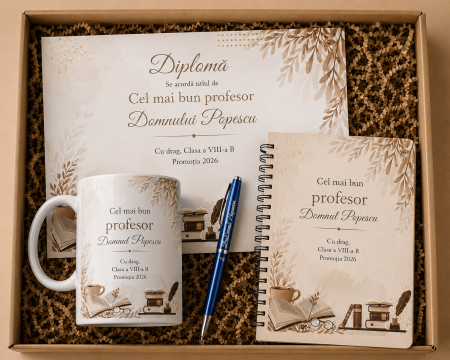 Cadouri absolvire - Set personalizat cadou pentru profesor