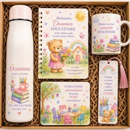 Cadouri absolvire - Set personalizat cadou pentru educatoare