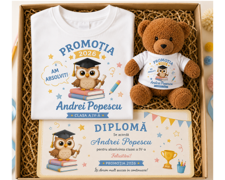 Cadouri absolvire - Set absolvire personalizat pentru copii