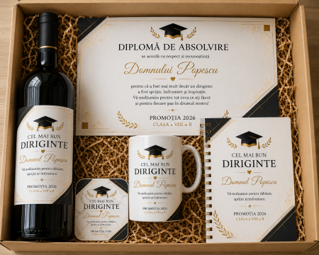 Cadouri absolvire - Set personalizat pentru diriginte