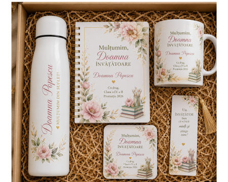 Cadouri absolvire - Set personalizat pentru invatatoare