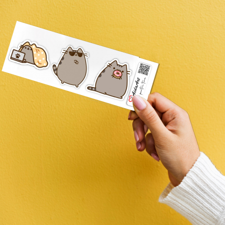 Stickere personalizate Pusheen 6 cm [1]