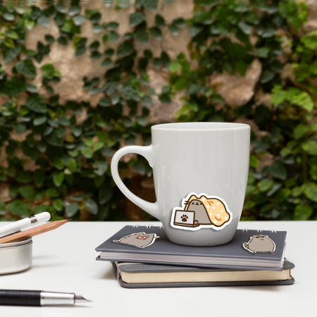 Stickere - Stickere personalizate Pusheen 6 cm
