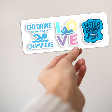 Stickere personalizate Swimmer 6 cm [1]