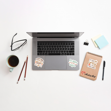 Stickere - Stickere personalizate Coffee 6 cm