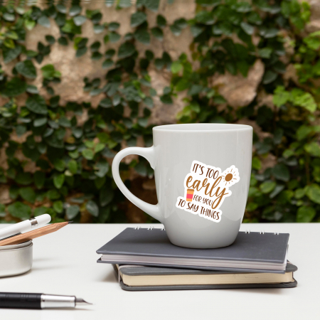 Stickere personalizate Coffee 6 cm [2]