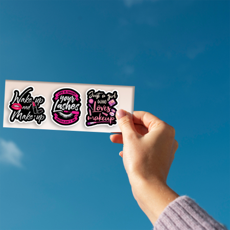 Stickere personalizate Makeup 6 cm [1]