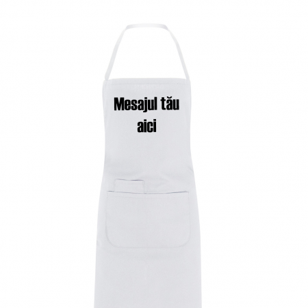 Textile Personalizate - Sort bucatarie personalizat cu mesaj cu buzunar