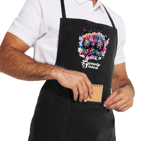 Textile Personalizate - Șorț personalizat pentru makeup artist Royal Beauty