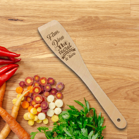 Accesorii de bucatarie personalizate - Tocator personalizat cu mesaj si nume Secret ingredient