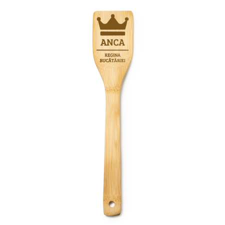 Ustensile de bucatarie - Spatula personalizata cu mesaj Regina Bucatariei