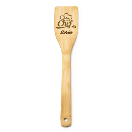 Ustensile de bucatarie - Spatula personalizata cu mesaj Chef