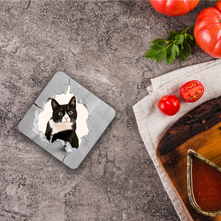 Suporturi de pahare - Suport pahar personalizat cu poza animalului preferat