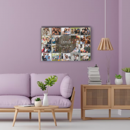 Tablouri personalizate - Tablou personalizat cu 20 de poze si mesaj