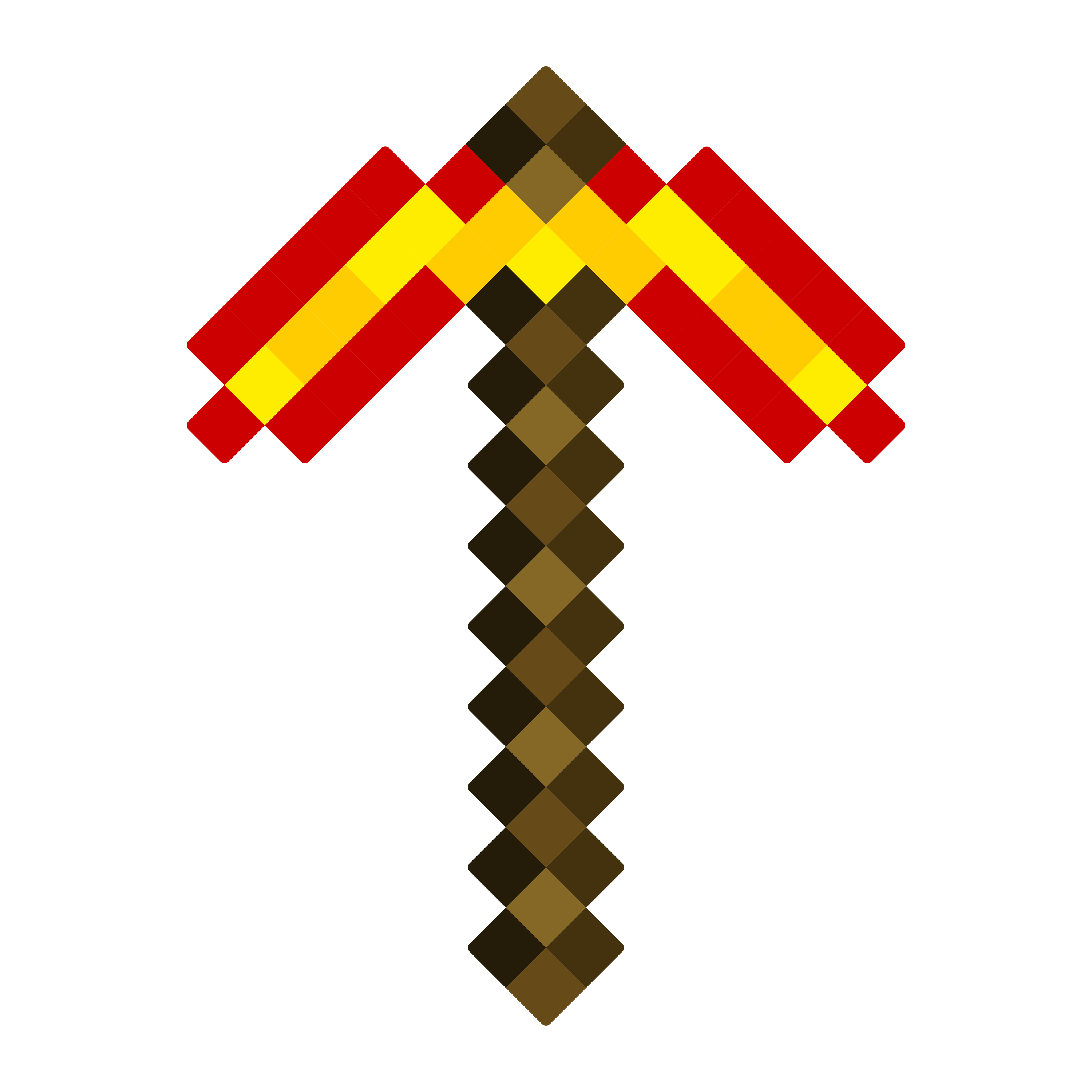 Sabii si alte arme din lemn - Tarnacop Minecraft model fire mare