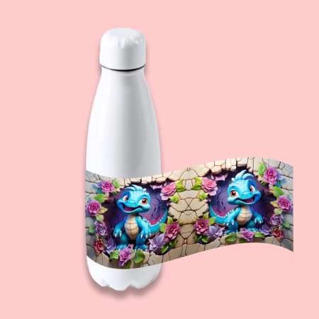 Termosuri personalizate - Termos personalizat cu imagine si nume Dinozaur