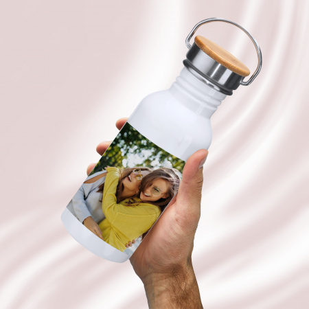 Termosuri personalizate - Termos personalizat cu poza cu maner