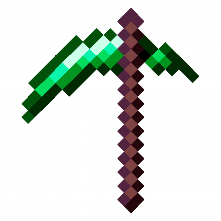 Jucarii - Secure Minecraft din lemn Emerald verde