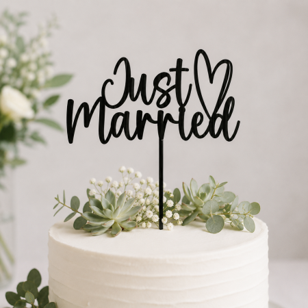 Toppere Personalizate - Topper tort „Just Married”