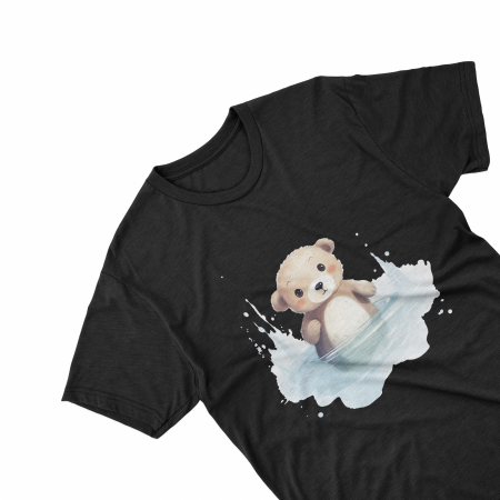 Tricouri personalizate - Tricouri personalizate cu poza Ursulet Watercolor