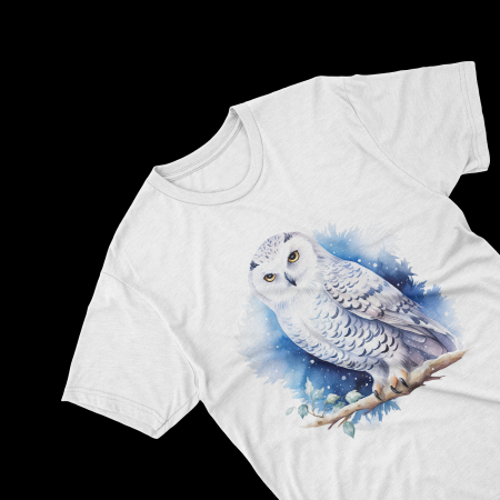 Tricouri personalizate cu poza Bufnita Watercolor Hedwig [1]
