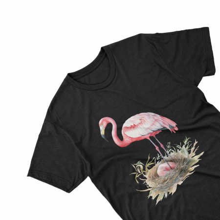 Tricouri personalizate - Tricouri personalizate cu poza Flamingo Watercolor baby