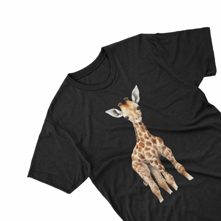 Tricouri personalizate cu poza Girafa Watercolor [1]