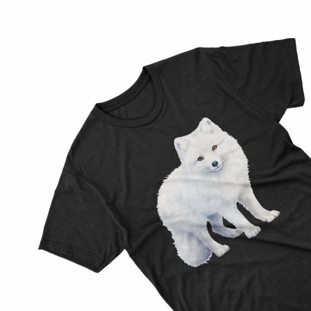 Tricouri personalizate cu poza Lup Watercolor white wolf [3]