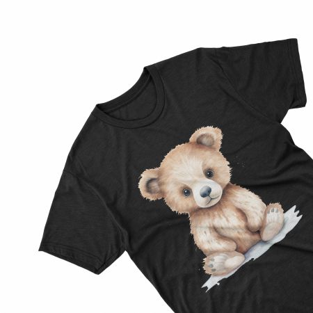 Tricouri personalizate cu poza Ursulet Watercolor alb [1]