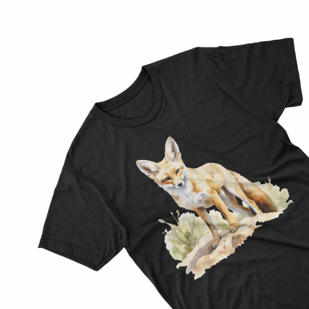 Tricouri personalizate cu poza Vulpe Watercolor desert [1]