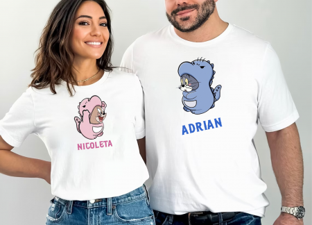 Tricouri personalizate - Tricouri personalizate cu nume Tom&Jerry