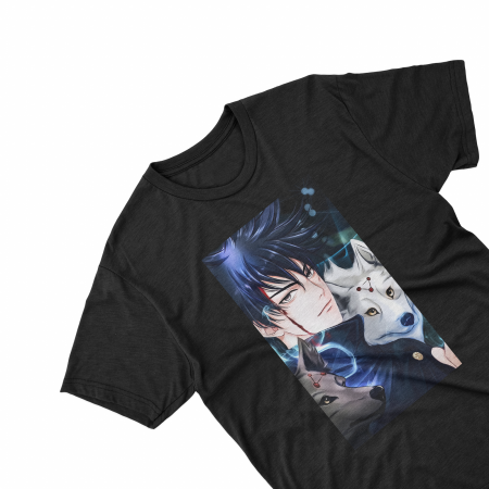 Textile Personalizate - Tricouri personalizate cu anime Jujutsu Kaisen Megumi negru