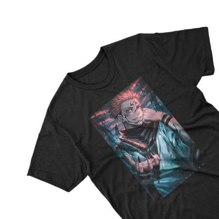 Textile Personalizate - Tricouri personalizate cu anime Jujutsu Kaisen Ryomen negru