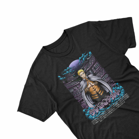 Tricouri personalizate - Tricouri personalizate cu anime Naruto Hokage negru