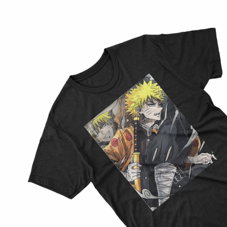 Textile Personalizate - Tricouri personalizate cu anime Naruto samurai negru