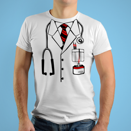 Tricouri personalizate - Tricouri personalizate cu mesaj Costum de doctor