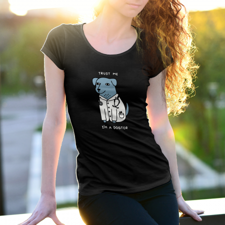 Tricouri personalizate - Tricouri personalizate cu mesaj I'm a dogtor
