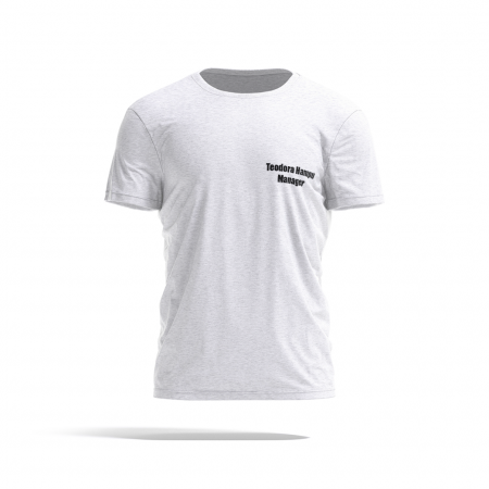 Tricouri personalizate - Tricou Personalizat cu mesaj fata si Logo Companie spate