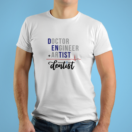 Tricouri personalizate - Tricouri personalizate cu mesaj Doctor engineer artist
