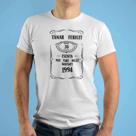 Tricouri personalizate - Tricouri personalizate cu mesaj Tanar fericit