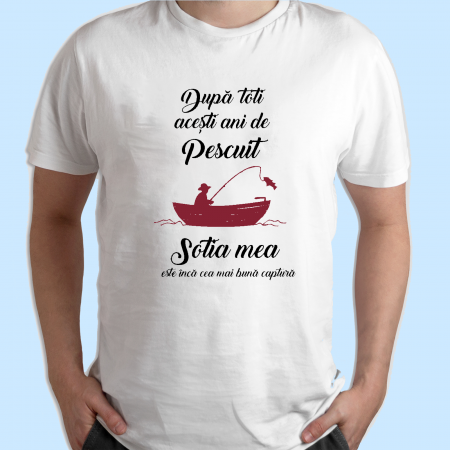 Tricouri personalizate - Tricouri personalizate cu mesaj Ani de pescuit