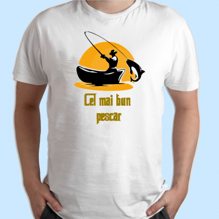 Tricouri personalizate - Tricouri personalizate cu mesaj Cel mai bun pescar