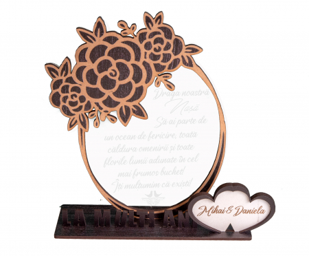 Trofee - Trofeu Personalizat cu mesaj pentru Aniversare Nasa