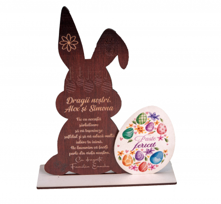 Trofee - Trofeu Personalizat cu mesaj de Paste pentru Nasi