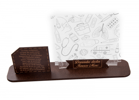 Trofee - Trofeu Personalizat cu mesaj de multimire pentru doctor