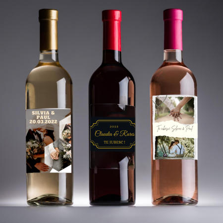 Sticla de vin personalizata pentru Craciun Merry Christmas [1]