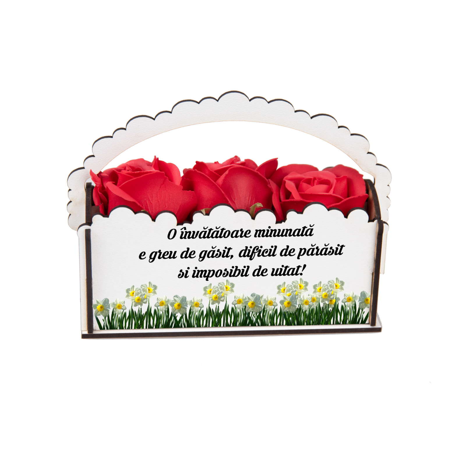 Cutie din Lemn Personalizata pentru invatatoare