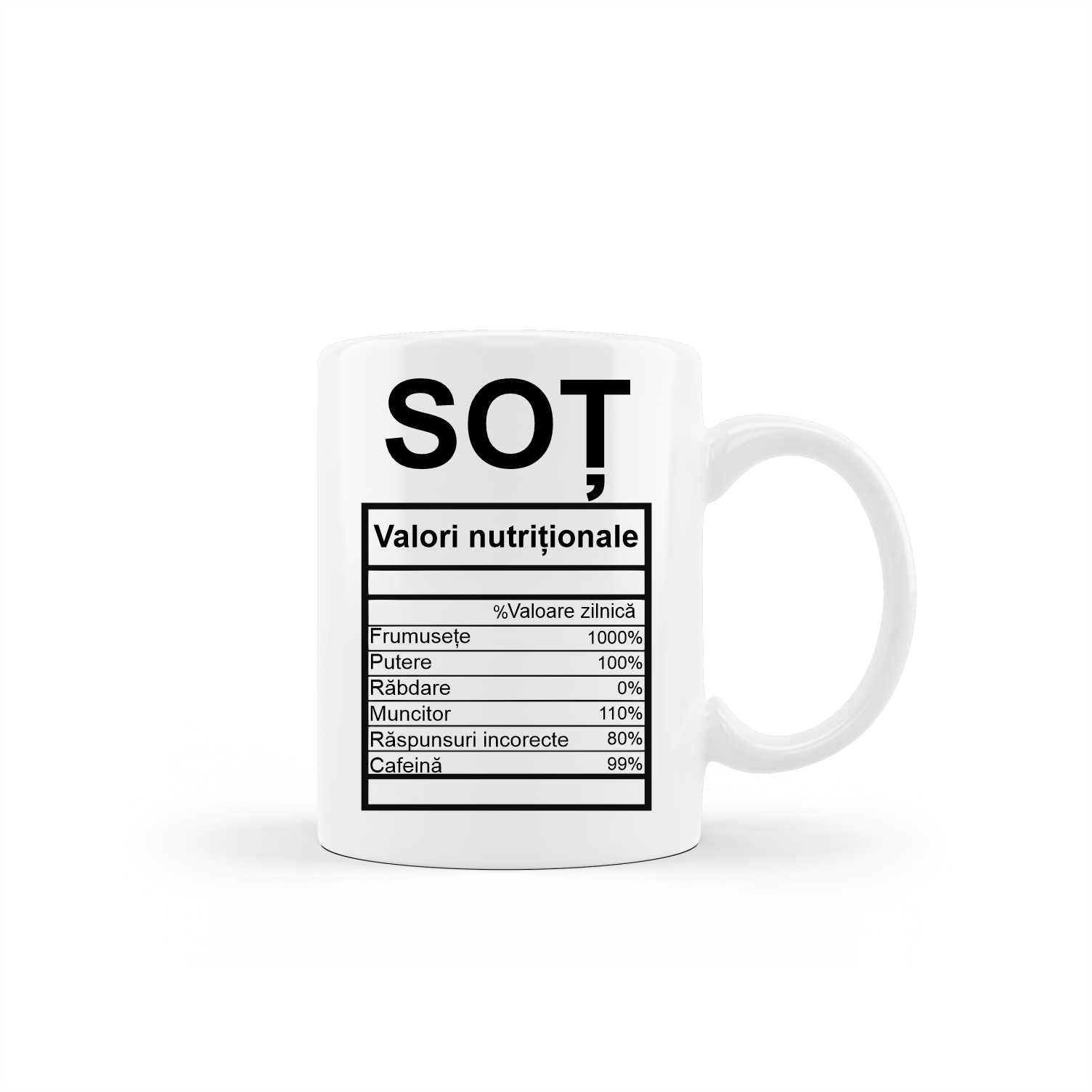 Cana personalizata Valori nutritionale Sot
