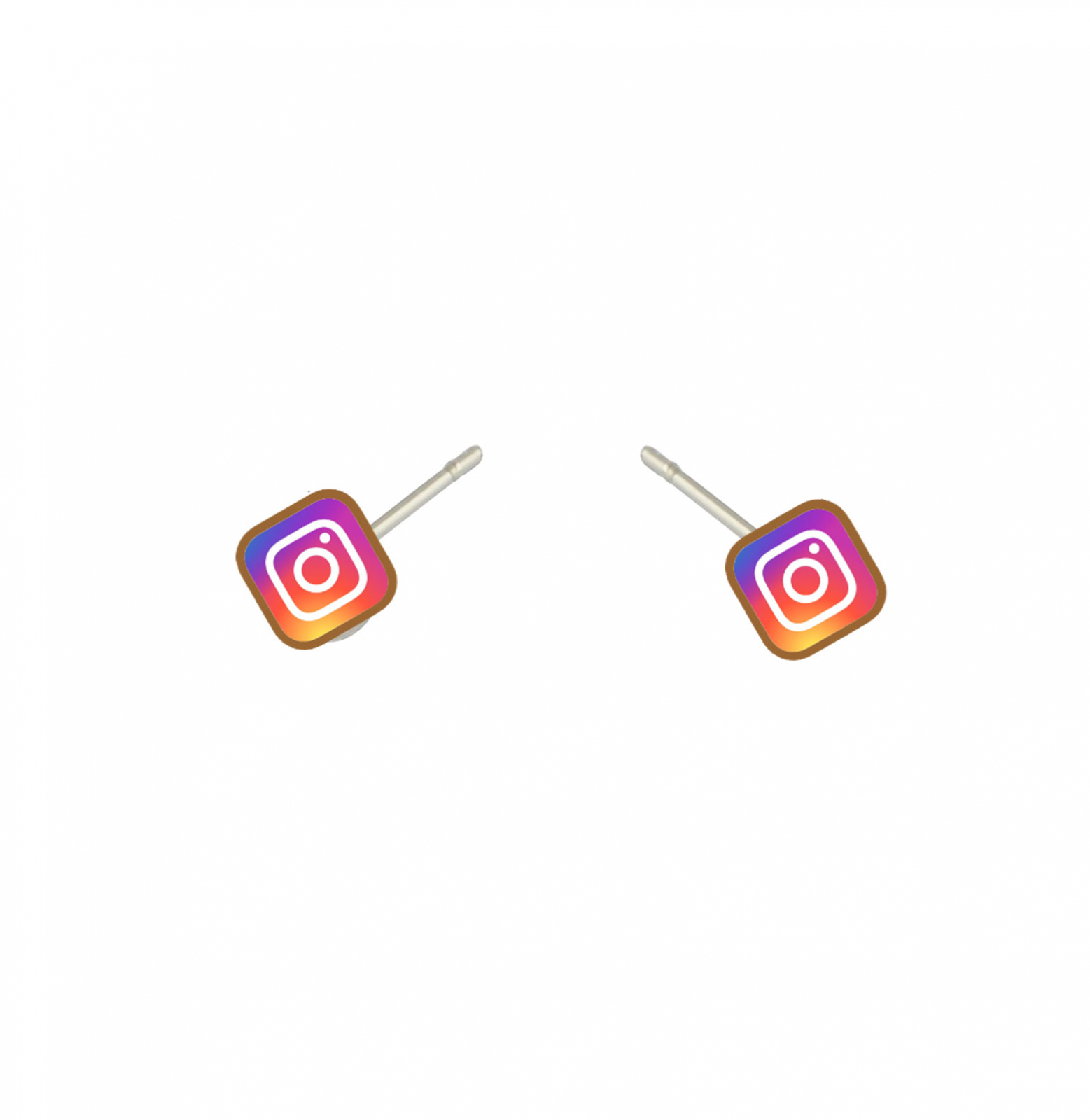 Cercei handmade Instagram cu tortite de otel inoxidabil, 12mm