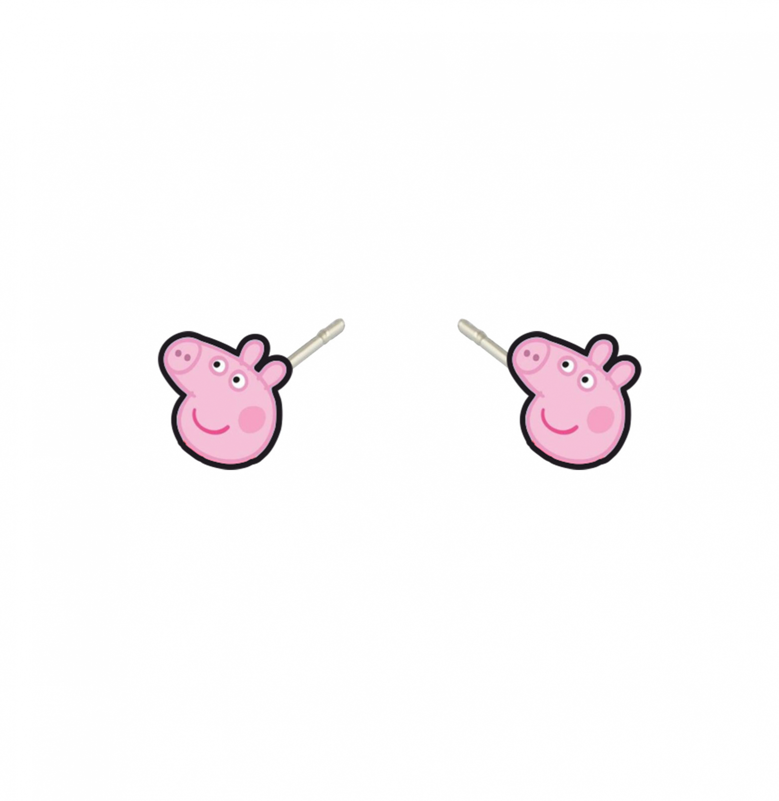 Cercei handmade Peppa cu tortite de otel inoxidabil, 12mm